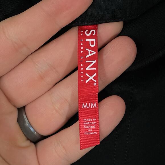 SPANX PerfectFit Ponte Flare Pants Women Size Medium Black SPANX Smooth 20252R - Picture 3 of 6